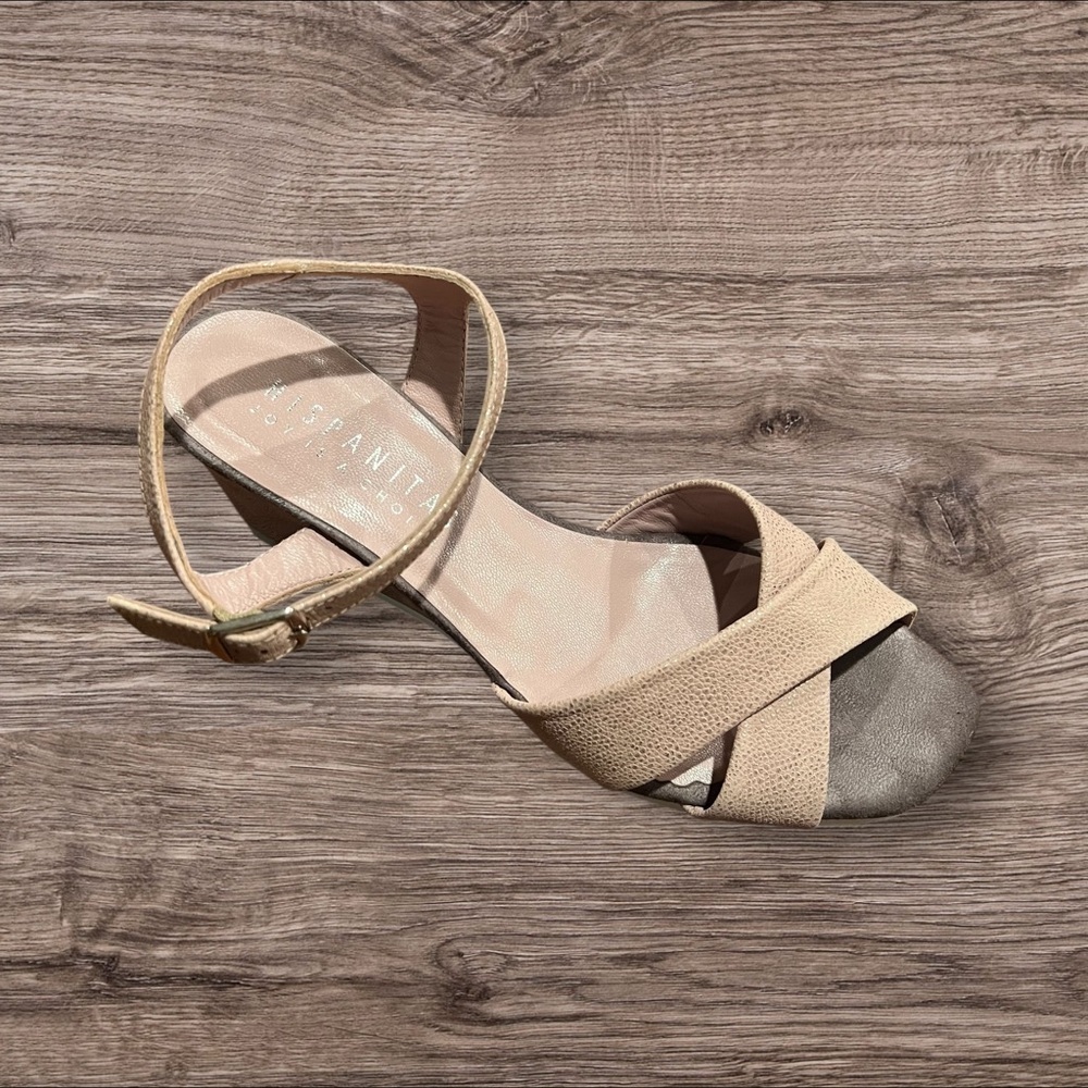 Hispanitas Women’s Wedge Cross Sandals Pink Size 38